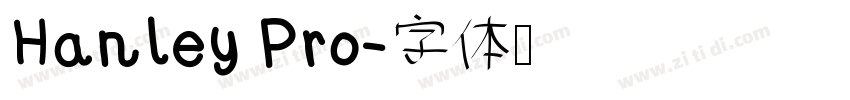 Hanley Pro字体转换